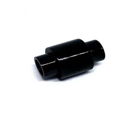 STAINLESS STEEL MAGNETIC CLASP,BLACK,MGST-11 6MM