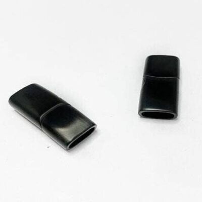 STAINLESS STEEL MAGNETIC CLASP,BLACK,MGST-262