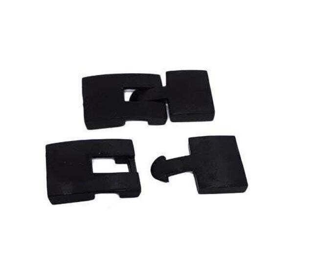 Edelstahl-Magnetverschluss, Schwarz, MGST-68-20*4 mm