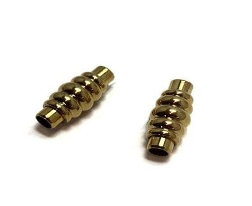 STAINLESS STEEL MAGNETIC CLASP,GOLD,MGST-02 3MM