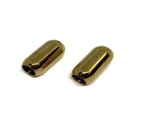 STAINLESS STEEL MAGNETIC CLASP,GOLD,MGST-03 7MM