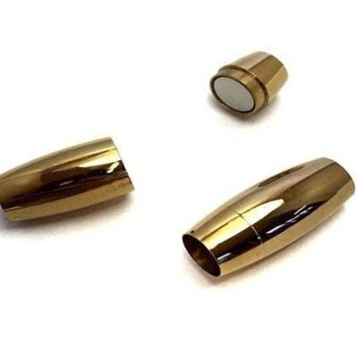 STAINLESS STEEL MAGNETIC CLASP,GOLD,MGST-05 9MM