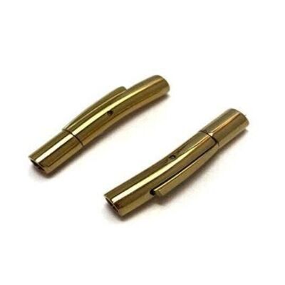 STAINLESS STEEL MAGNETIC CLASP,GOLD,MGST-06 3MM