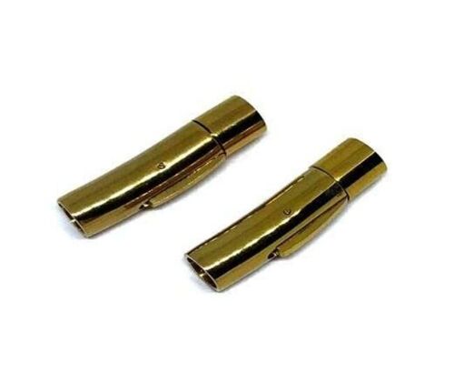 STAINLESS STEEL MAGNETIC CLASP,GOLD,MGST-06 6MM