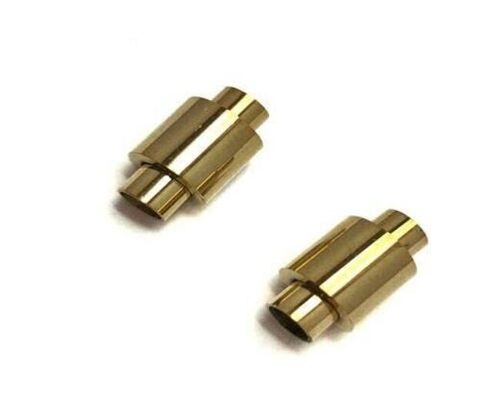 STAINLESS STEEL MAGNETIC CLASP,GOLD,MGST-11 4MM