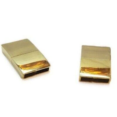 STAINLESS STEEL MAGNETIC CLASP,GOLD,MGST-131-10*3MM
