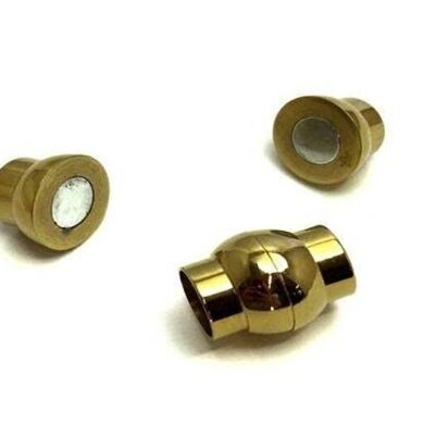 STAINLESS STEEL MAGNETIC CLASP,GOLD,MGST-19 14MM