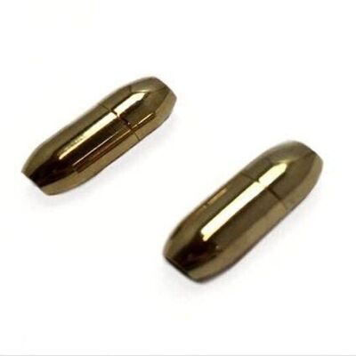 STAINLESS STEEL MAGNETIC CLASP,GOLD,MGST-27 3MM