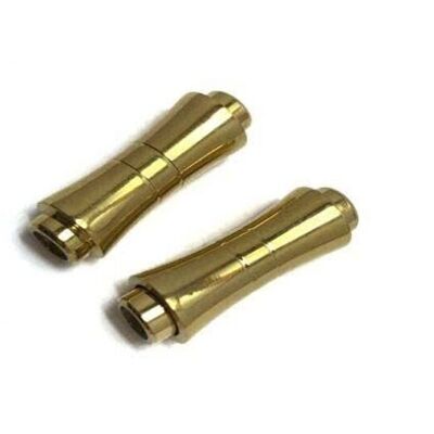 STAINLESS STEEL MAGNETIC CLASP,GOLD,MGST-28 4MM