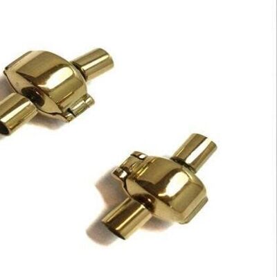 STAINLESS STEEL MAGNETIC CLASP,GOLD,MGST-50 4MM