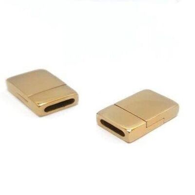 STAINLESS STEEL MAGNETIC CLASP,GOLD,MGST-76-10*2,5MM