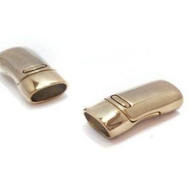 STAINLESS STEEL MAGNETIC CLASP,GOLD,MGST-92-11*7MM