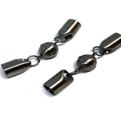 STAINLESS STEEL MAGNETIC CLASP,MATT STEEL,MGST-08 8MM