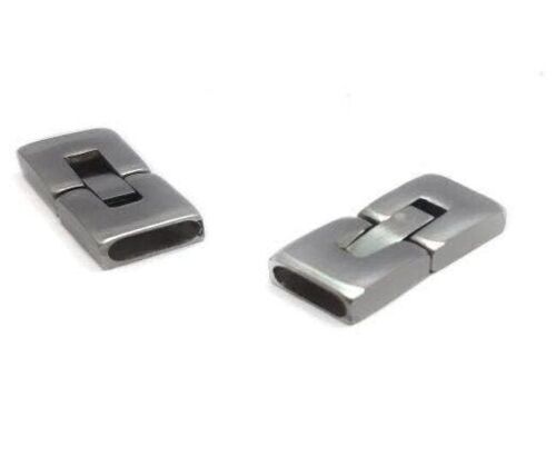 STAINLESS STEEL MAGNETIC CLASP,MATT STEEL,MGST-14-10*3,5MM