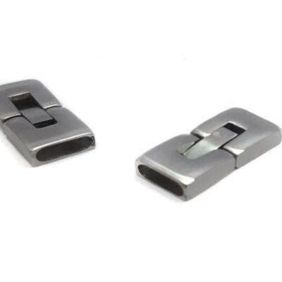 STAINLESS STEEL MAGNETIC CLASP,MATT STEEL,MGST-14-10*3,5MM