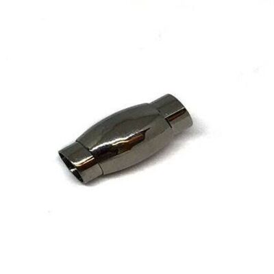 STAINLESS STEEL MAGNETIC CLASP,MATT STEEL,MGST-86 5MM