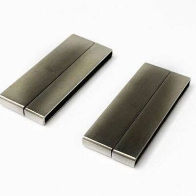 STAINLESS STEEL MAGNETIC CLASP,MATT,MGST-105-30.5*7.5MM