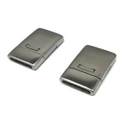 STAINLESS STEEL MAGNETIC CLASP,MATT,MGST-109-14*2,5MM