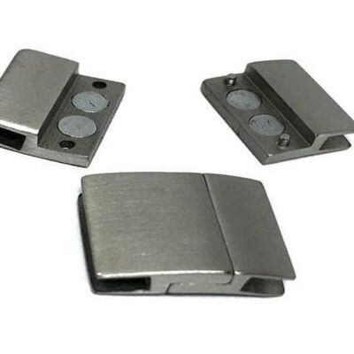 STAINLESS STEEL MAGNETIC CLASP,MATT,MGST-111-20*3,5MM