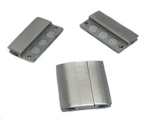 STAINLESS STEEL MAGNETIC CLASP,MATT,MGST-111-30*3,5MM