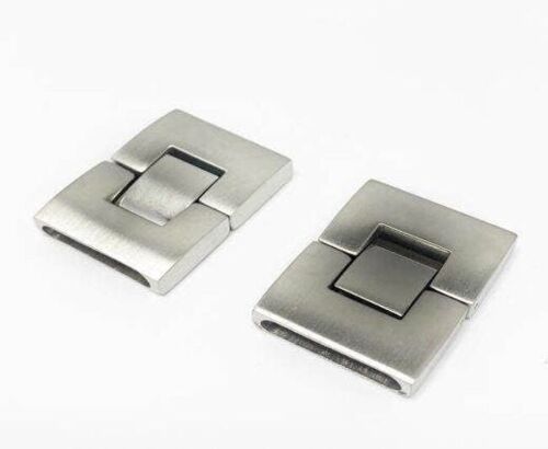 STAINLESS STEEL MAGNETIC CLASP,MATT,MGST-14-14*2,5MM