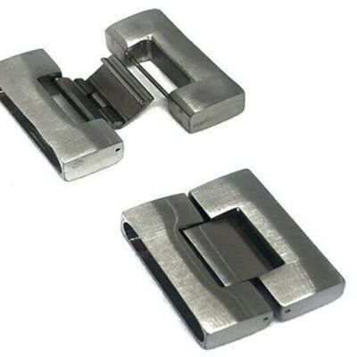 STAINLESS STEEL MAGNETIC CLASP,MATT,MGST-14-30.5*7.5MM