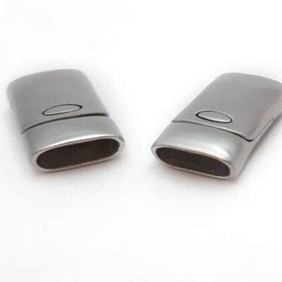 STAINLESS STEEL MAGNETIC CLASP,MATT,MGST-150-14*6MM
