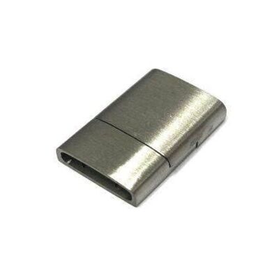 STAINLESS STEEL MAGNETIC CLASP,MATT,MGST-23-14X5MM