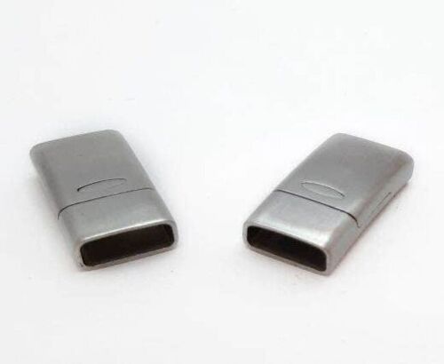 STAINLESS STEEL MAGNETIC CLASP,MATT,MGST-264-14*6MM