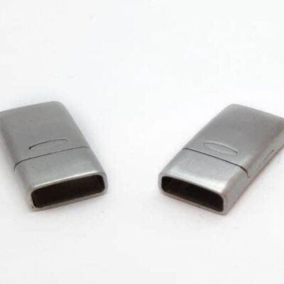 STAINLESS STEEL MAGNETIC CLASP,MATT,MGST-264-14*6MM