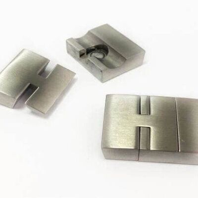 STAINLESS STEEL MAGNETIC CLASP,MATT,MGST-33-17*5MM