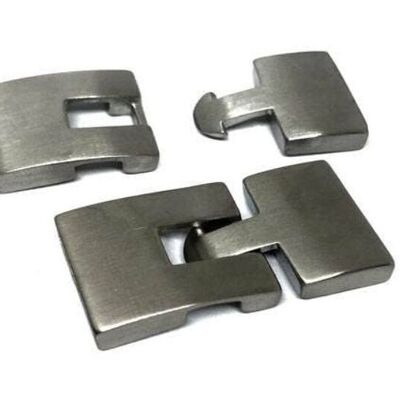 STAINLESS STEEL MAGNETIC CLASP,MATT,MGST-68-20*4MM