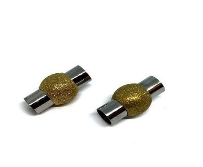 CHIUSURA MAGNETICA IN ACCIAIO INOSSIDABILE,NUOVO ORO,MGST-01 6MM