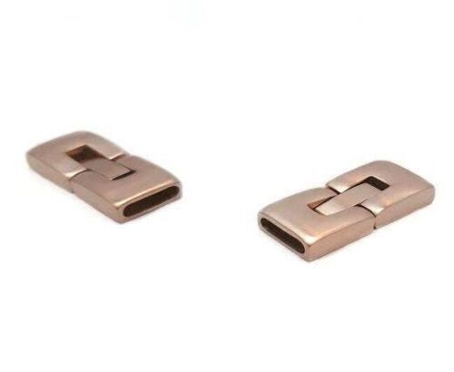 STAINLESS STEEL MAGNETIC CLASP,ROSE GOLD MATT,MGST-14-10*2.5