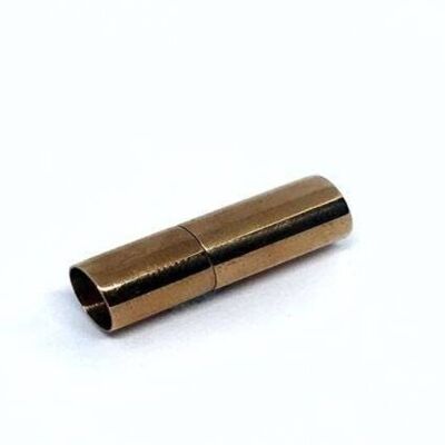 STAINLESS STEEL MAGNETIC CLASP,ROSE GOLD,MGST-07 6MM