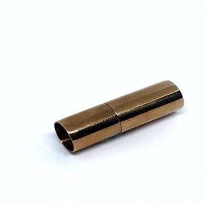 STAINLESS STEEL MAGNETIC CLASP,ROSE GOLD,MGST-07 6MM
