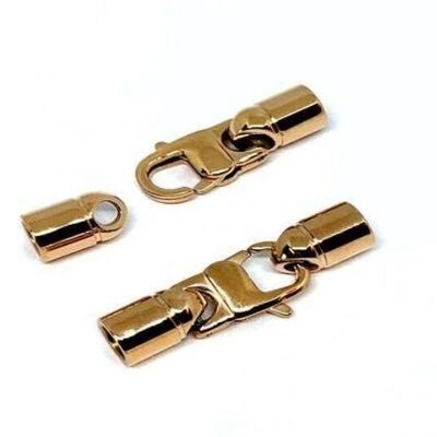 STAINLESS STEEL MAGNETIC CLASP,ROSE GOLD,MGST-108 6MM
