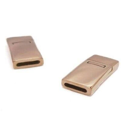 STAINLESS STEEL MAGNETIC CLASP,ROSE GOLD,MGST-109-10*3.5MM