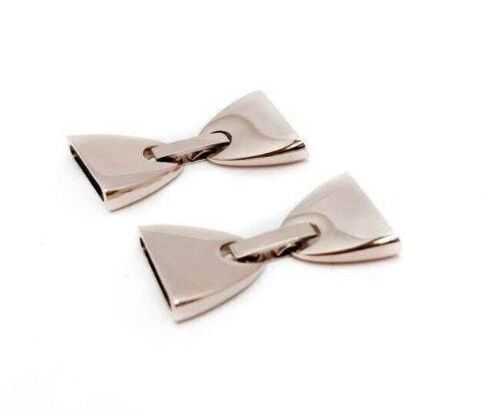 STAINLESS STEEL MAGNETIC CLASP,ROSE GOLD,MGST-110-14*2,5MM