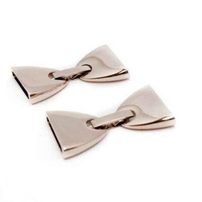 STAINLESS STEEL MAGNETIC CLASP,ROSE GOLD,MGST-110-14*2,5MM
