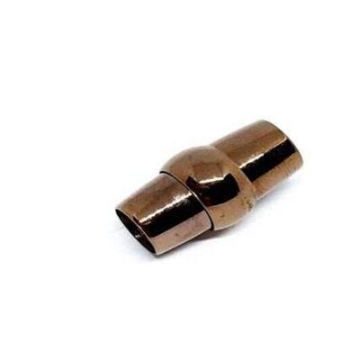 STAINLESS STEEL MAGNETIC CLASP,ROSE GOLD,MGST-124 6MM