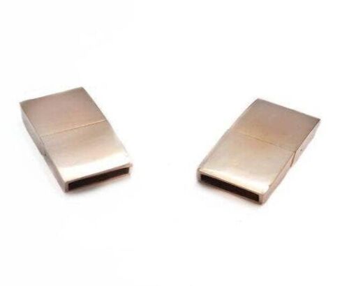 STAINLESS STEEL MAGNETIC CLASP,ROSE GOLD,MGST-131-10*3MM