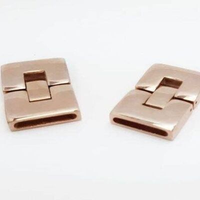 STAINLESS STEEL MAGNETIC CLASP,ROSE GOLD,MGST-14-14*3,5MM