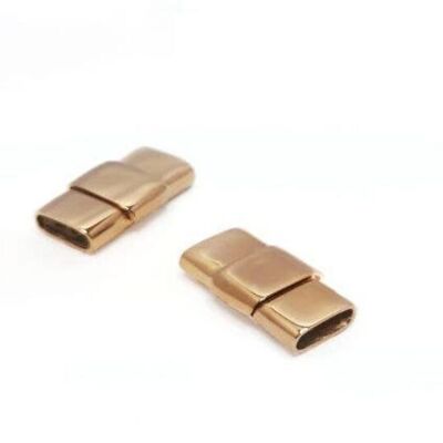 STAINLESS STEEL MAGNETIC CLASP,ROSE GOLD,MGST-145-10*4.3MM