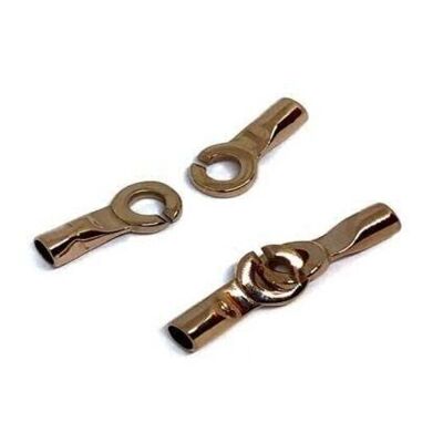 STAINLESS STEEL MAGNETIC CLASP,ROSE GOLD,MGST-40 6MM