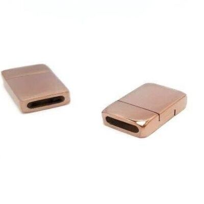 STAINLESS STEEL MAGNETIC CLASP,ROSE GOLD,MGST-76-10*2,5MM