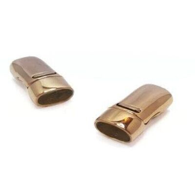 STAINLESS STEEL MAGNETIC CLASP,ROSE GOLD,MGST-92-10*5MM