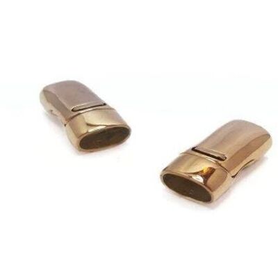 STAINLESS STEEL MAGNETIC CLASP,ROSE GOLD,MGST-92-10*5MM