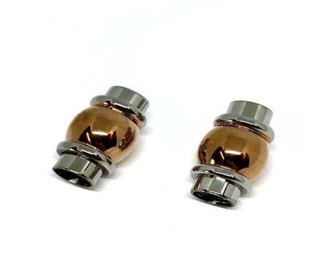 EDELSTAHL-MAGNETVERSCHLUSS, STAHL + ROSEGOLD, MGST-101 6M