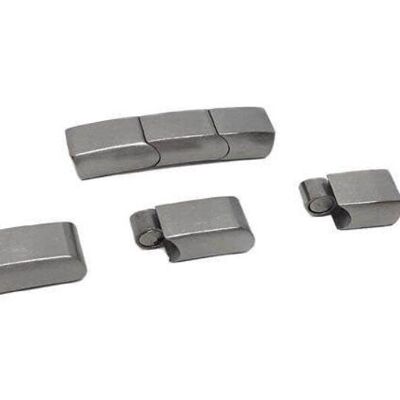 STAINLESS STEEL MAGNETIC CLASP,STEEL MATT,MGST-280-8*5MM